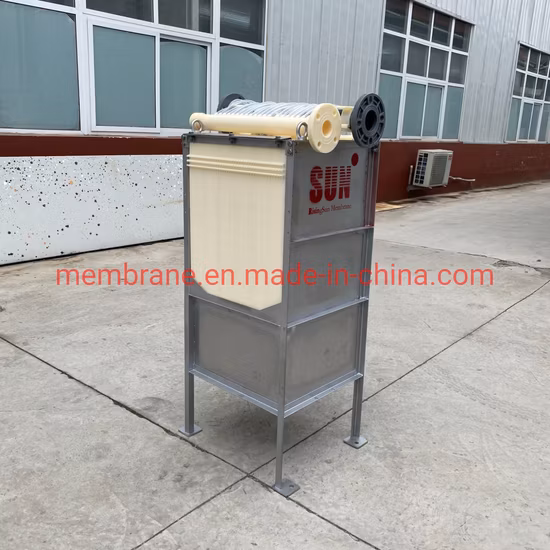 Biorreator de membrana Mbr para estação de tratamento de esgoto para tratamento de águas residuais hospitalares, material de membrana PVDF