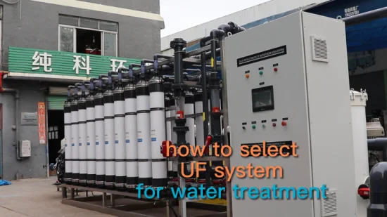 50m3/H Ultrafiltração (UF) Sistemas de purificação de água Filtração para indústria