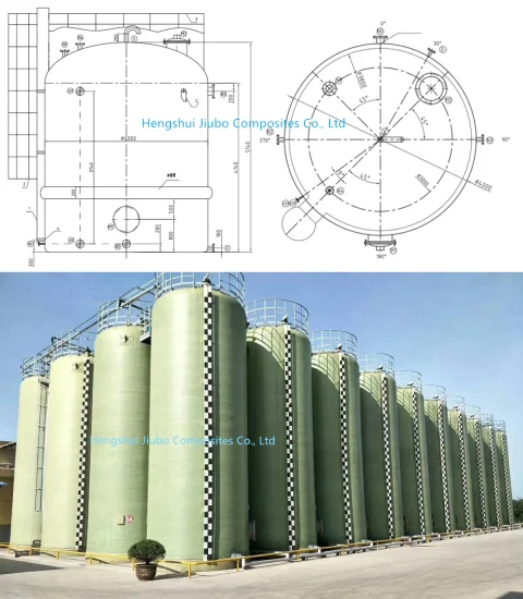 Recipiente de pressão de autoclave GRP FRP barato de alta qualidade